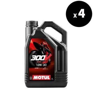 MOTUL 300V Factory Line Road Racing 4T Motorolie - 10W30 4 L x4 - 3065104