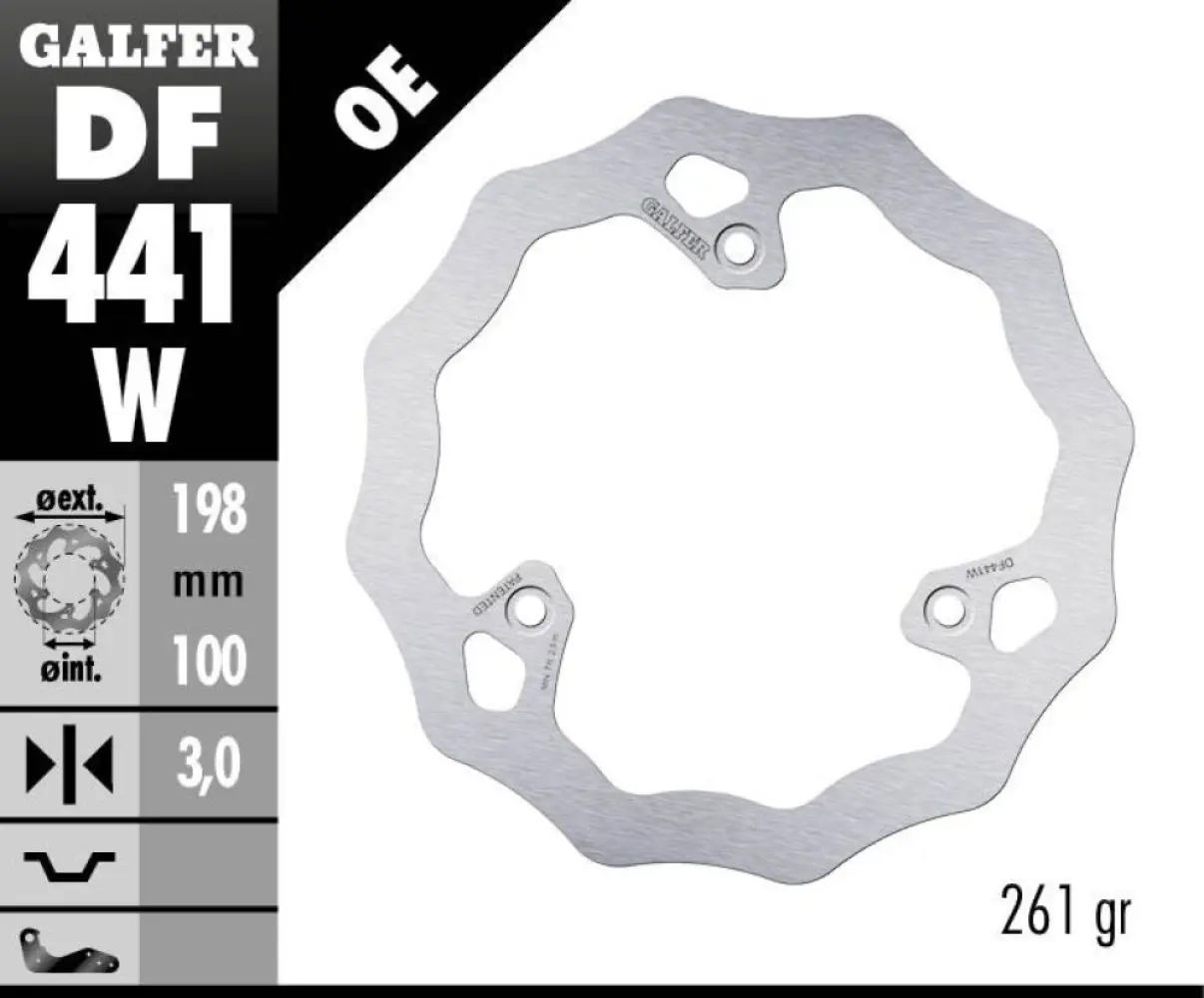 GALFER - BRAKE DISC FIXED WAVE - 17111740