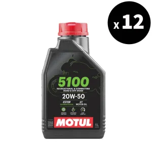 MOTUL 5100 4T Motor Oil - 20W50 1L x12 - 3042899