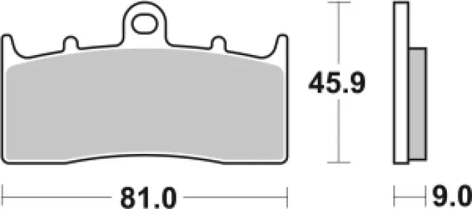 SBS - BRAKE PAD CAR/CER - 17200849