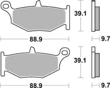 SBS - BRAKE PAD CAR RACE R - 17200851