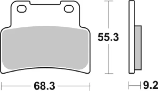 SBS - BRAKE PAD CAR/CER - 17200853