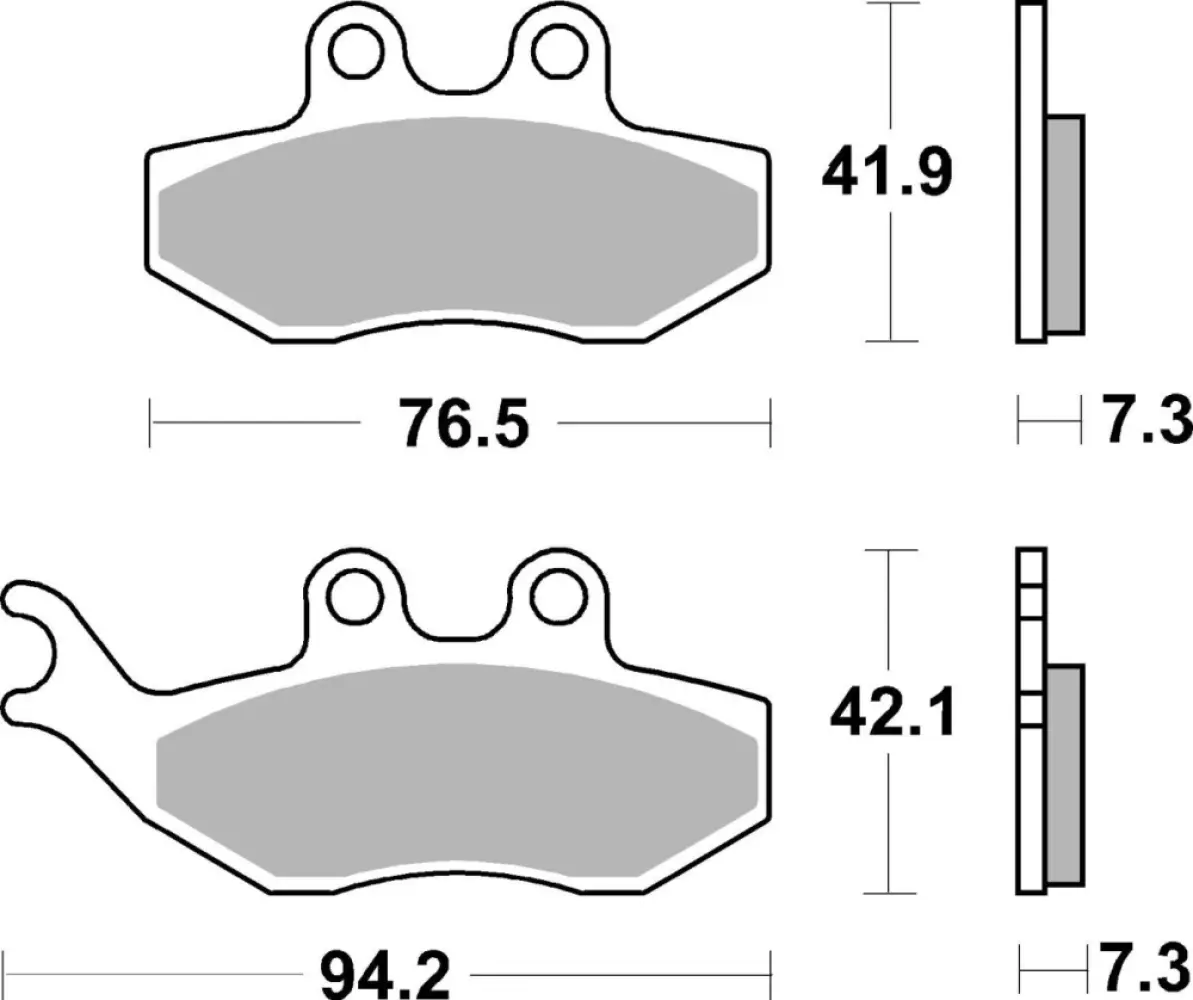 SBS - BRAKE PAD CAR/CER - 17200864