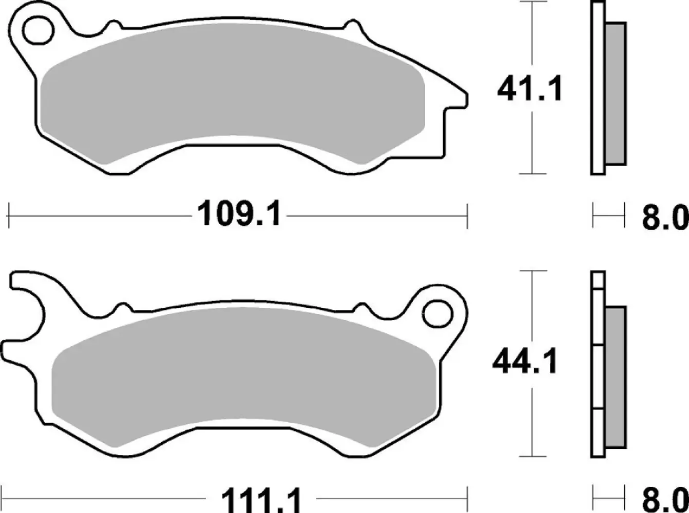 SBS - BRAKE PAD CAR/CER - 17200888