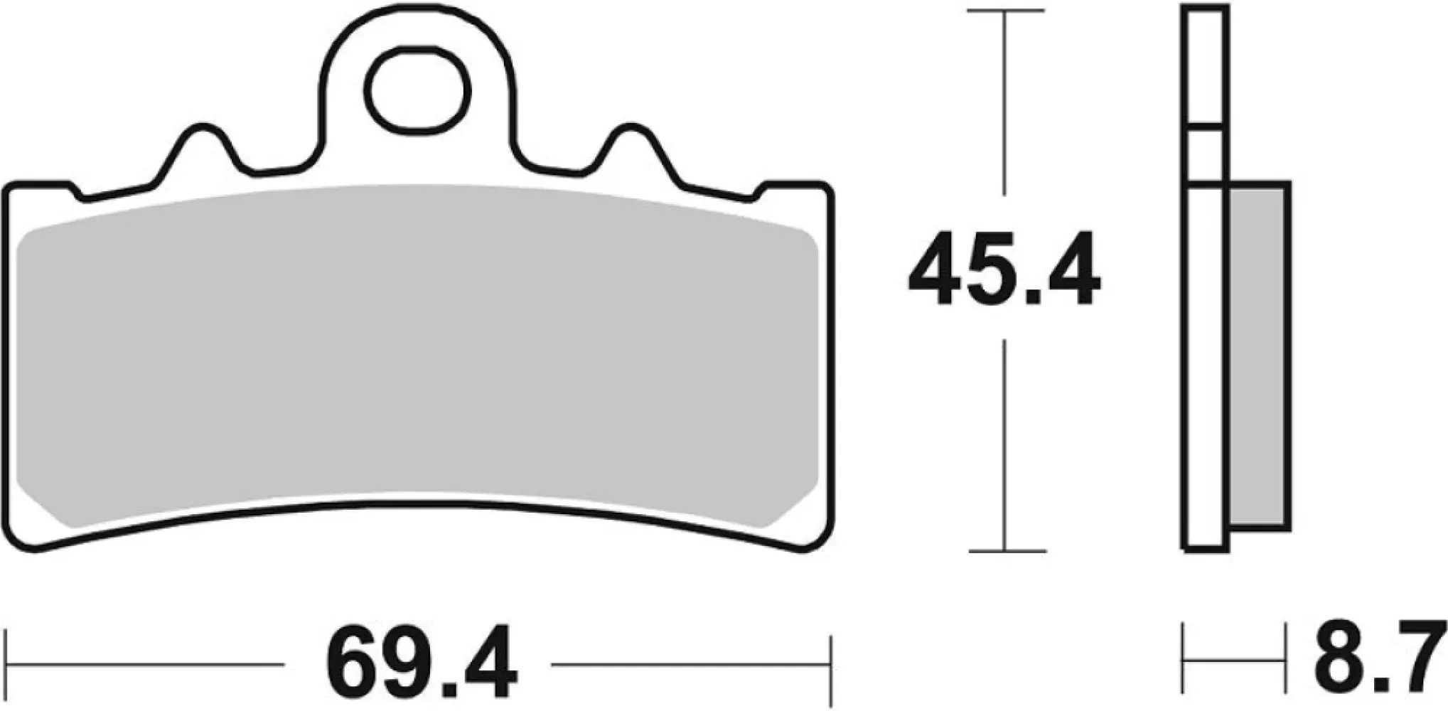 SBS - BRAKE PAD CAR/CER - 17200933