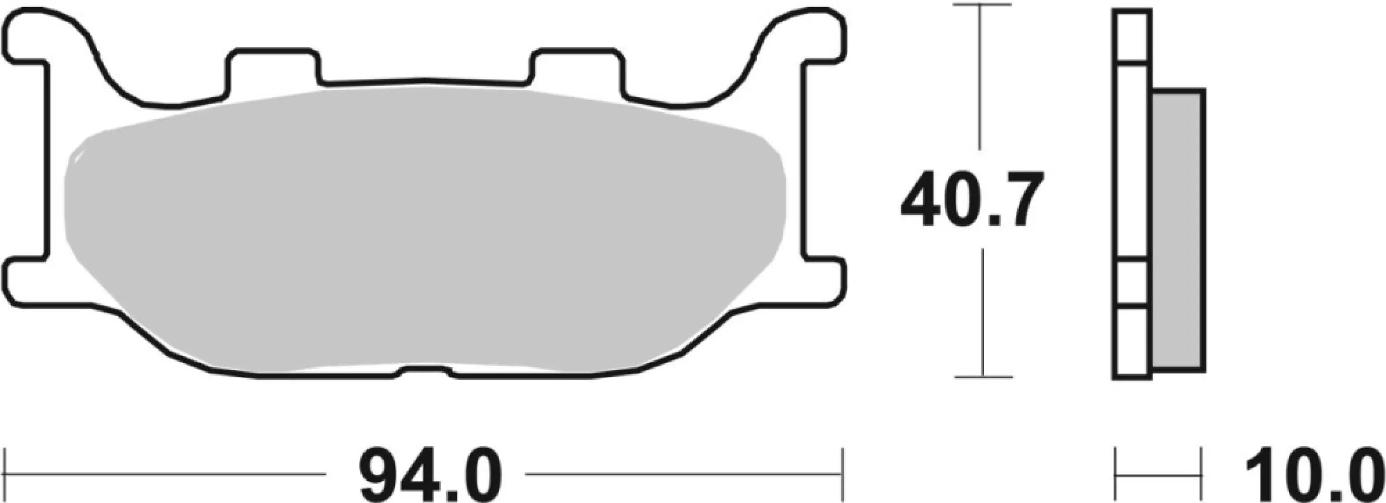 SBS - BRAKE PAD CAR/CER - 17200943