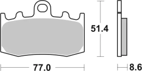 SBS - BRAKE PAD CAR/CER - 17200970