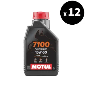 MOTUL 7100 4T Motor Oil - 15W50 1L x12 - 3042962