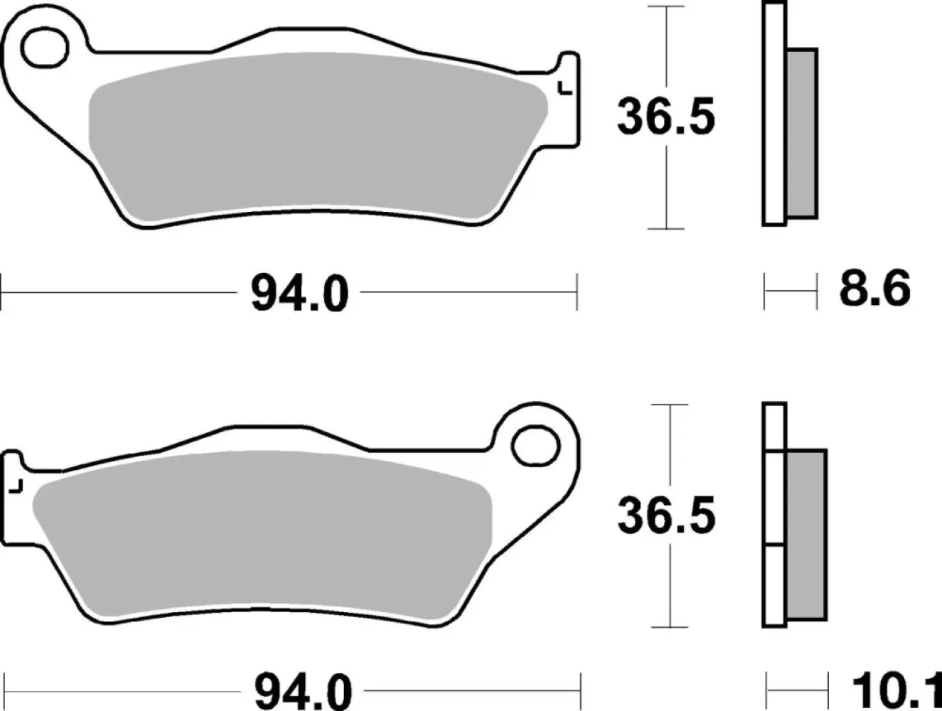 SBS - BRAKE PAD CAR/CER - 17201006