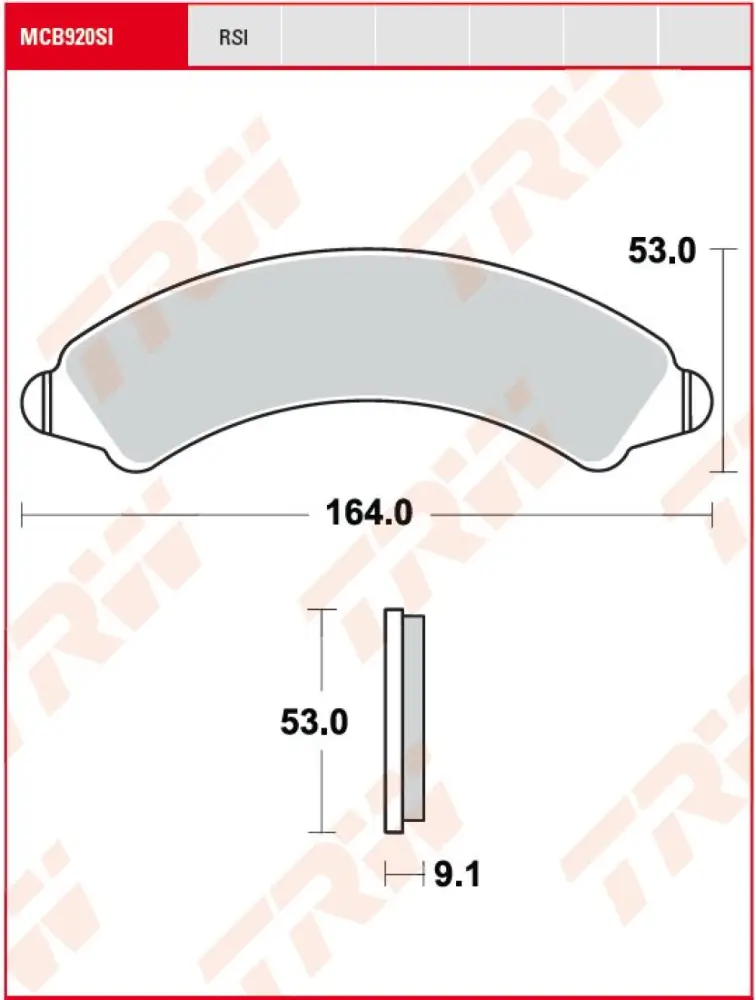 TRW - BRAKE PADS - 17201221