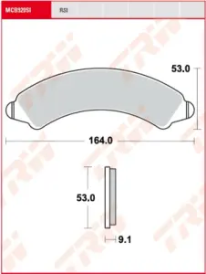 TRW - BRAKE PADS - 17201221