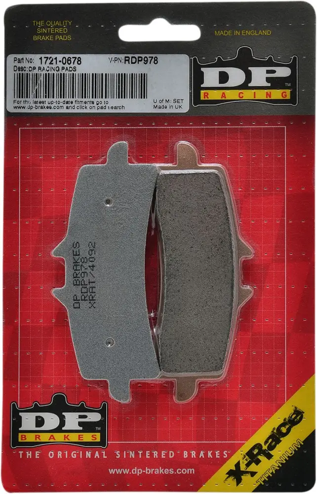 DP BRAKES - BRAKE PAD SINTERED RDP978 - 17210678