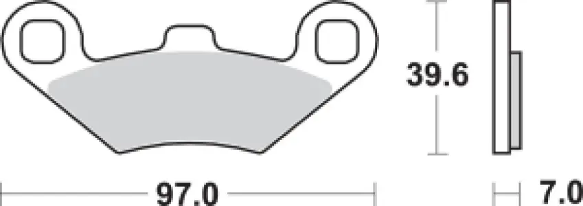 SBS - BRAKE PAD SINT ATV - 17211585