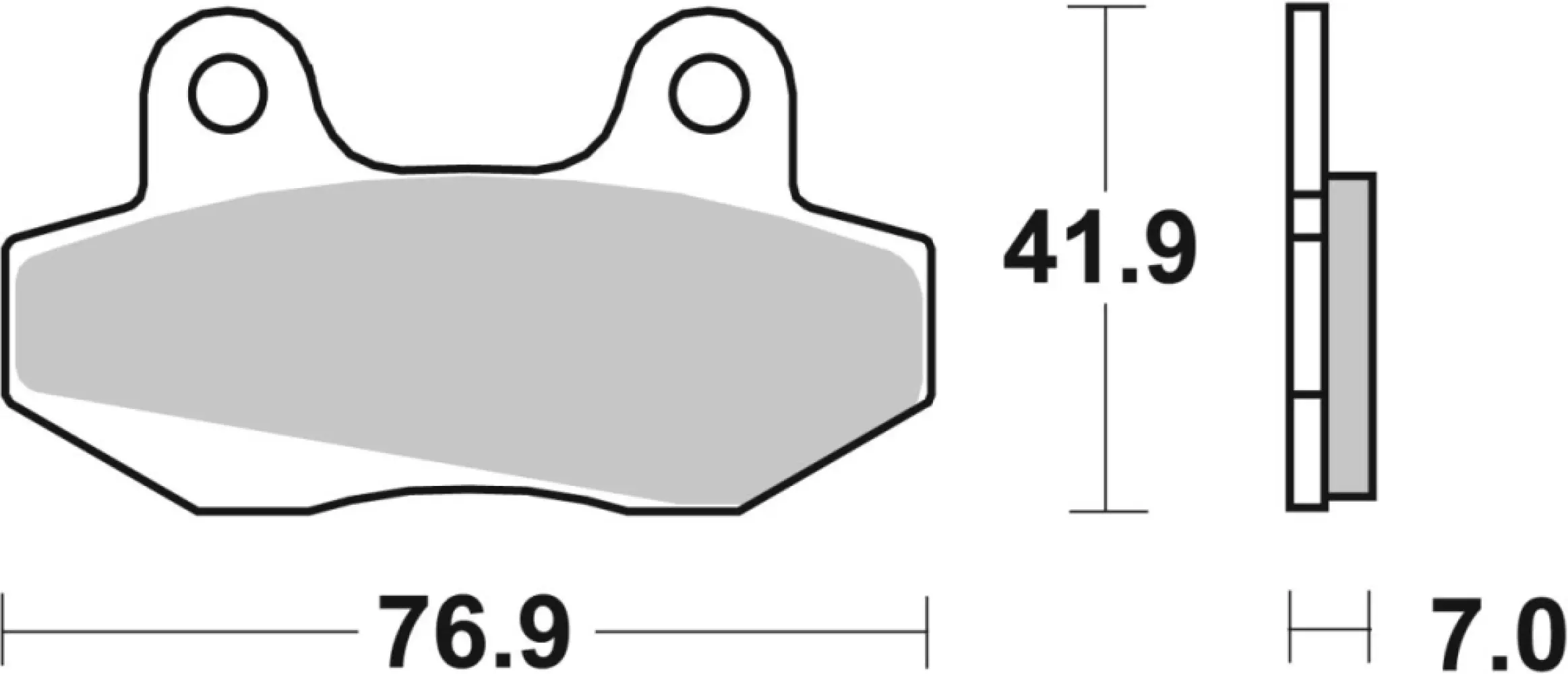 SBS - BRAKE PAD CAR/CER - 17211628