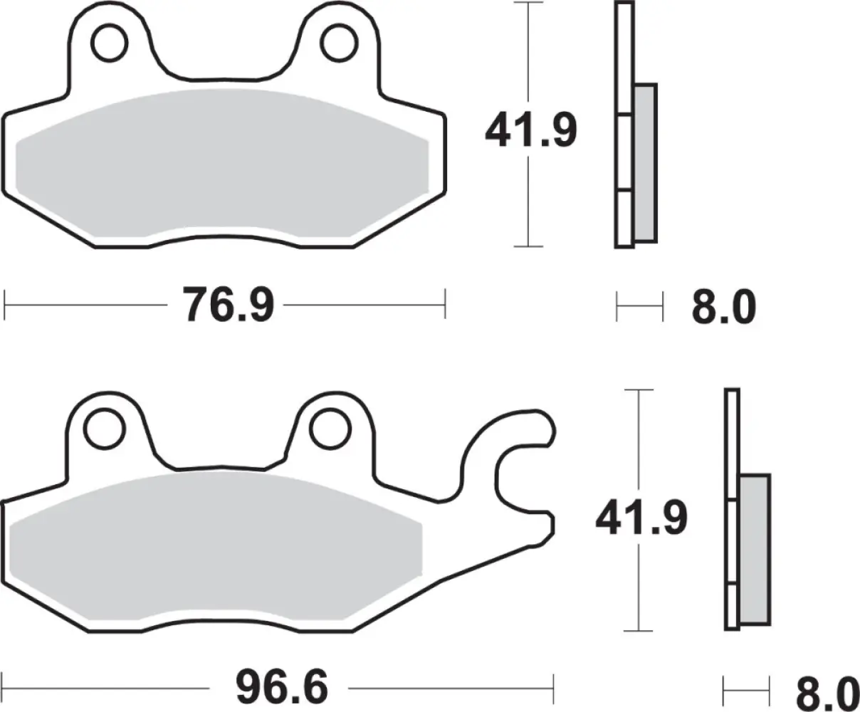 SBS - BRAKE PAD SINT FR - 17211644