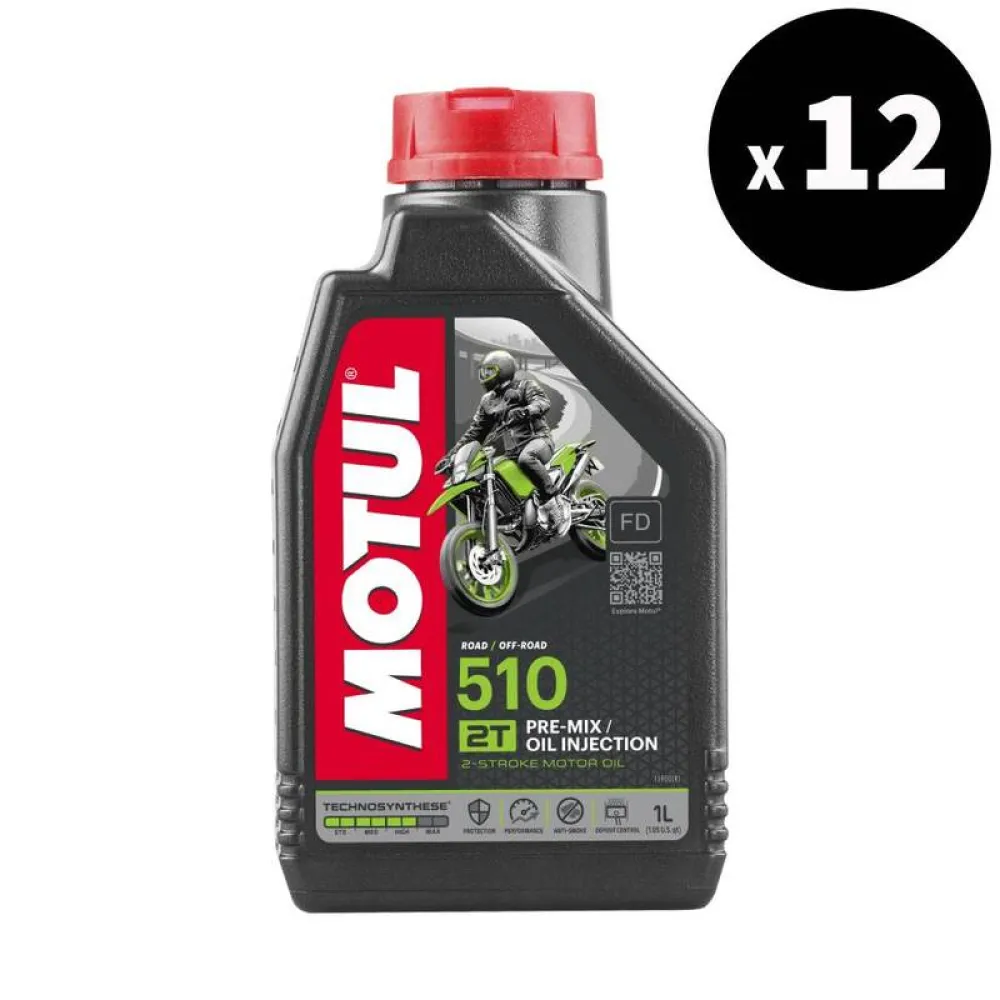 MOTUL 510 2T Motor Oil - 1L x12 - 3042912