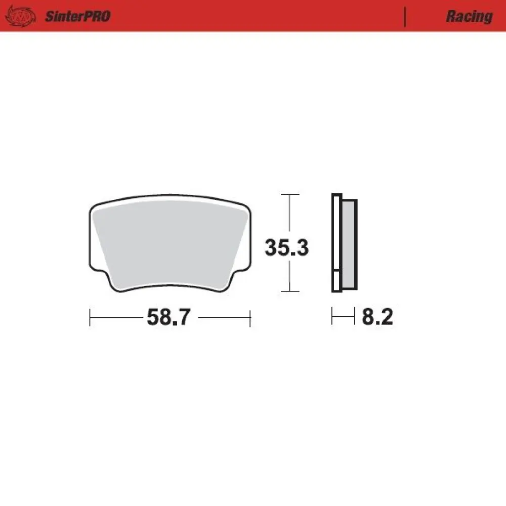 MOTO-MASTER - BRAKE PAD RACING - 17211721