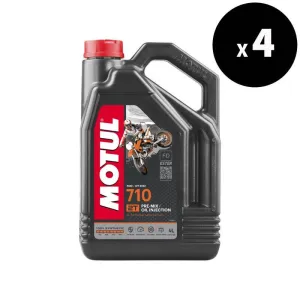 MOTUL 710 2T Motor Oil - 4L x4 - 3042915
