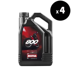 MOTUL 800 Factory Line Off-Road Racing 2T Motor Oil - 4L x4 - 3042917