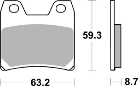 SBS - BRAKE PAD SINT REAR - 17211833