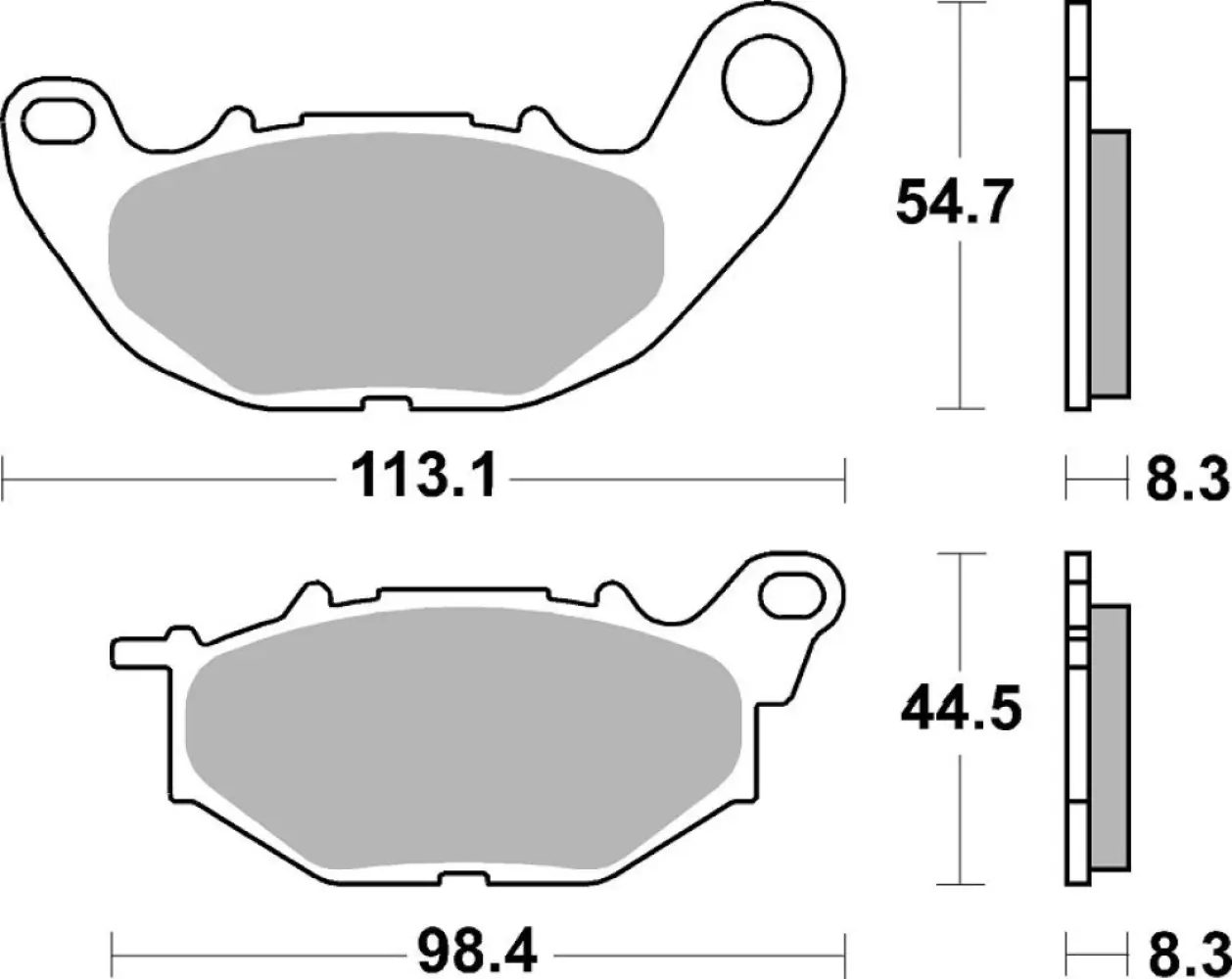 SBS - BRAKE PAD SINT FR - 17212308