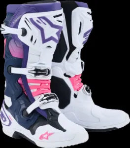 ALPINESTARS(MX) - BOOT TECH 10 WHT/VLT/NVY/PINK  - 34103369
