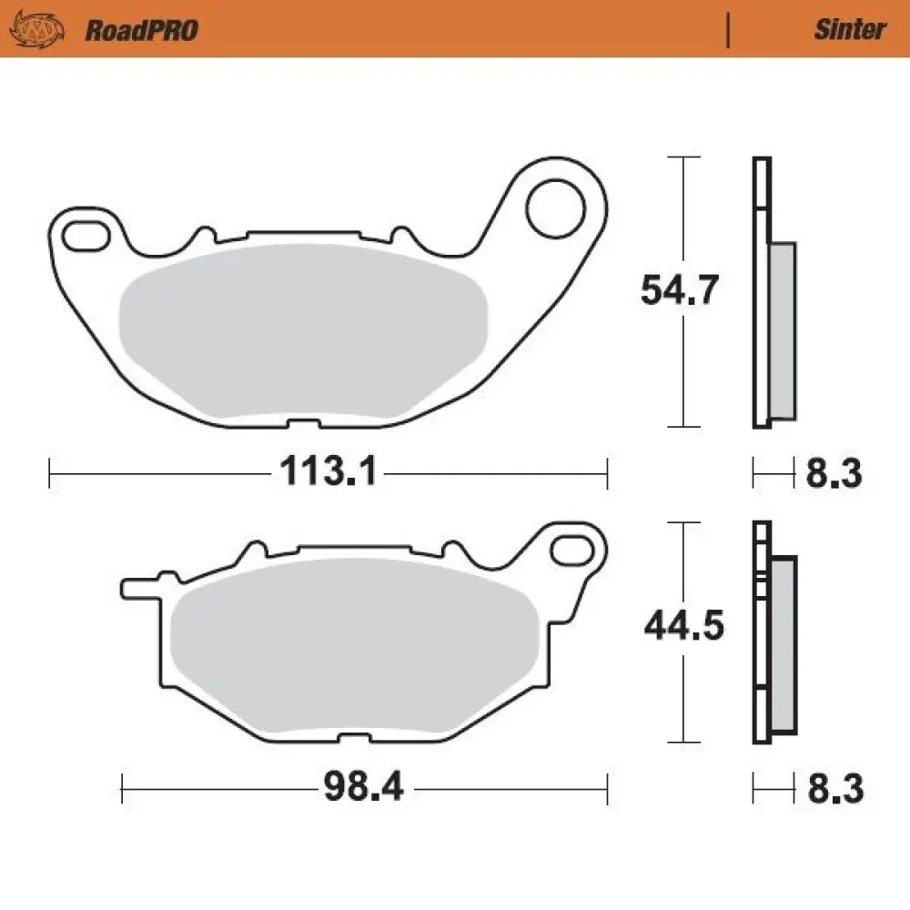 MOTO-MASTER - BRAKE PAD SINTER FRONT - 17212692