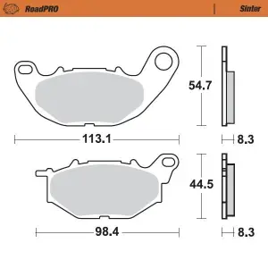 MOTO-MASTER - BRAKE PAD SINTER FRONT - 17212692