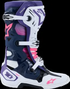 ALPINESTARS(MX) - BOOT TECH 10 WHT/VLT/NVY/PINK  - 34103373