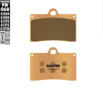 GALFER - BRAKE PAD SINTERED - 17213202