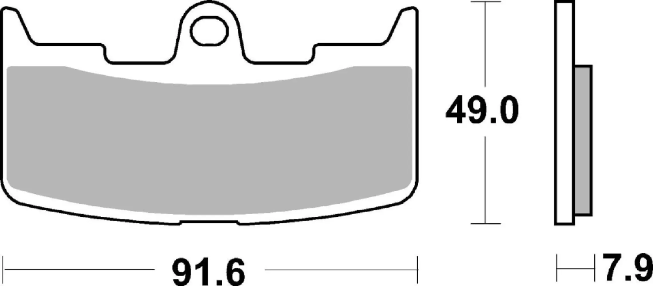 SBS - BRAKE PAD SINT FR - 17213323