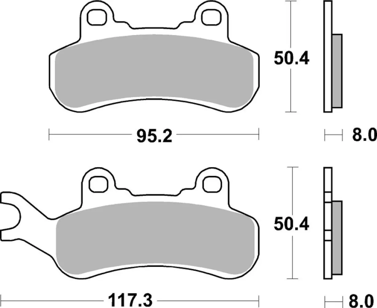 SBS - BRAKE PAD SINT ATV RACE - 17213324