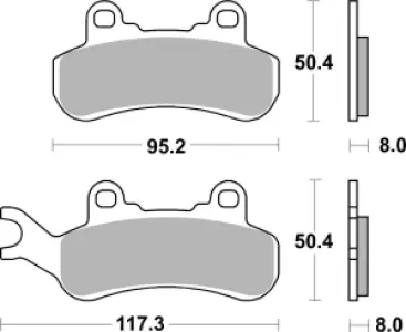 SBS - BRAKE PAD SINT ATV RACE - 17213324