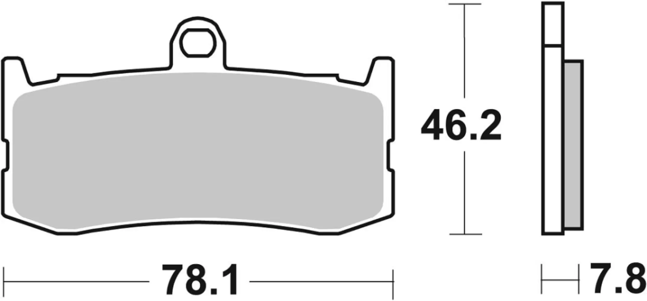 SBS - BRAKE PAD SINT ST/RA - 17213333