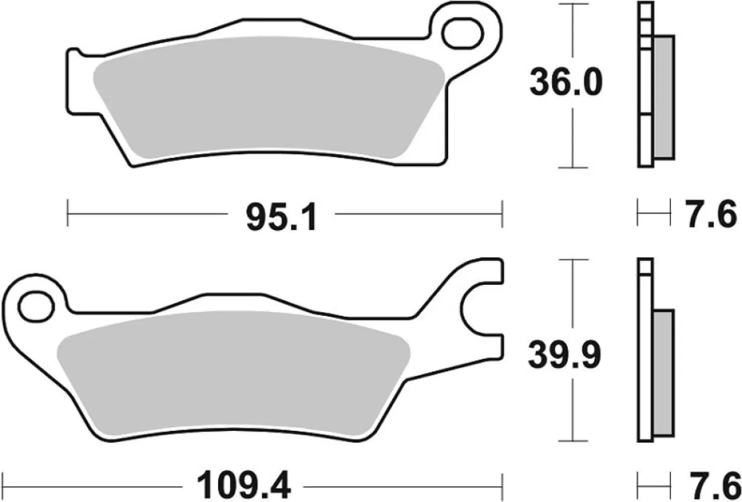 SBS - BRAKE PAD SINT OFF RACE - 17213346