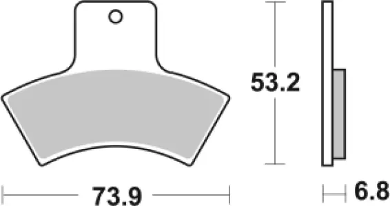 SBS - BRAKE PAD SINT ATV - 17213366