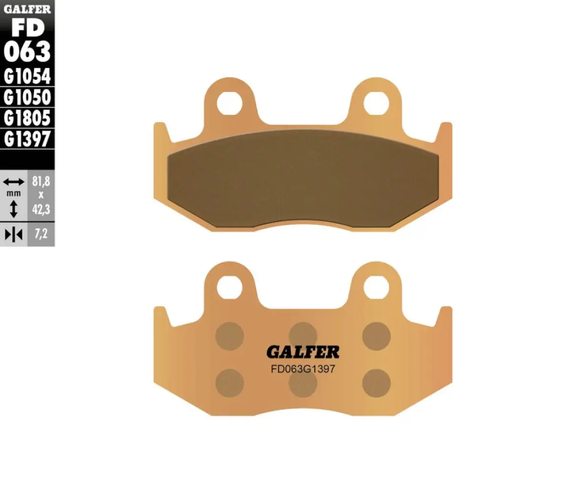GALFER - BRAKE PAD SINTERED ATV - 17213532