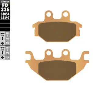 GALFER - BRAKE PAD SINTERED ATV - 17213533