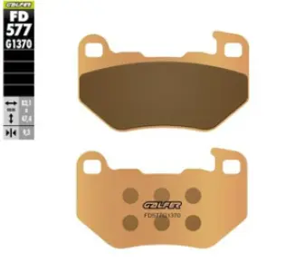 GALFER - BRAKE PAD SINTERED - 17213722