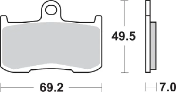 SBS - BRAKE PAD SINT FR - 17220674