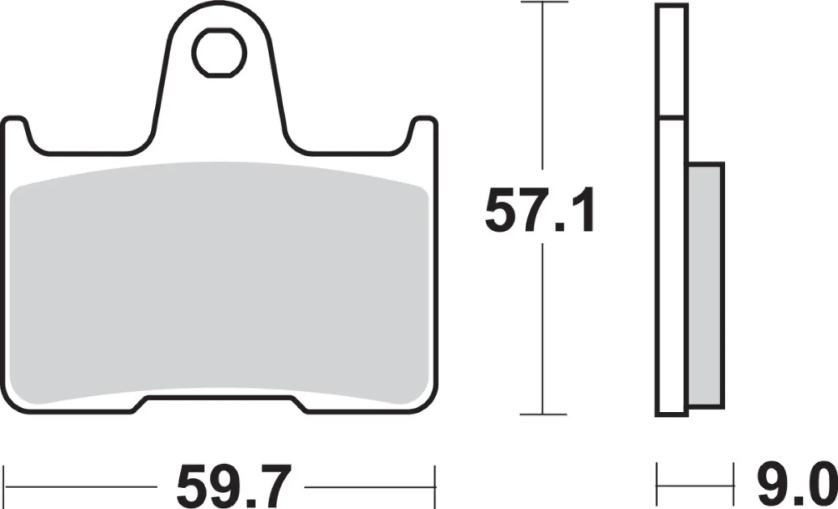 SBS - BRAKE PAD SINT REAR - 17220707