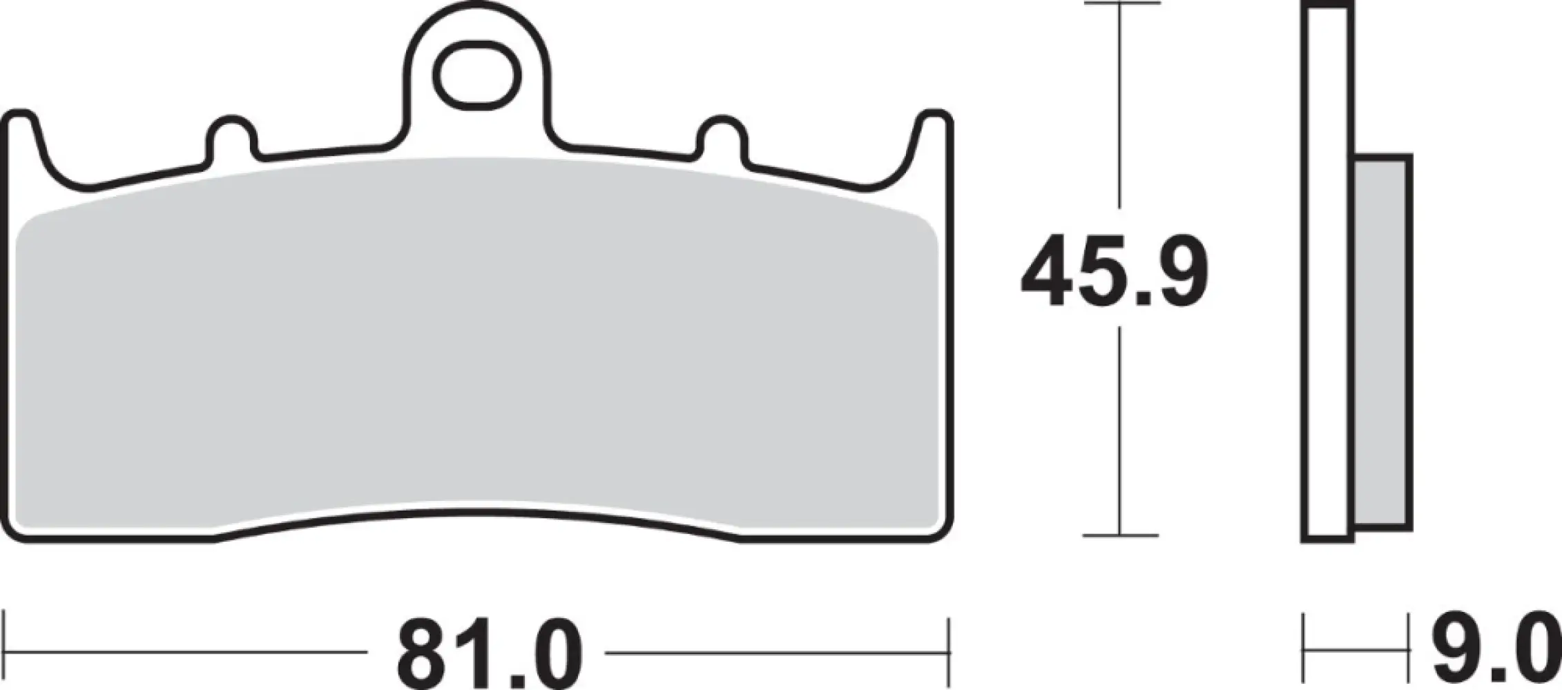 SBS - BRAKE PAD SINT FR - 17220708