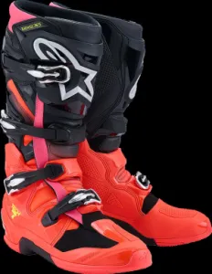 ALPINESTARS(MX) - BOOT TECH 7 BLK/RD FLUO/PINK 1 - 34103401