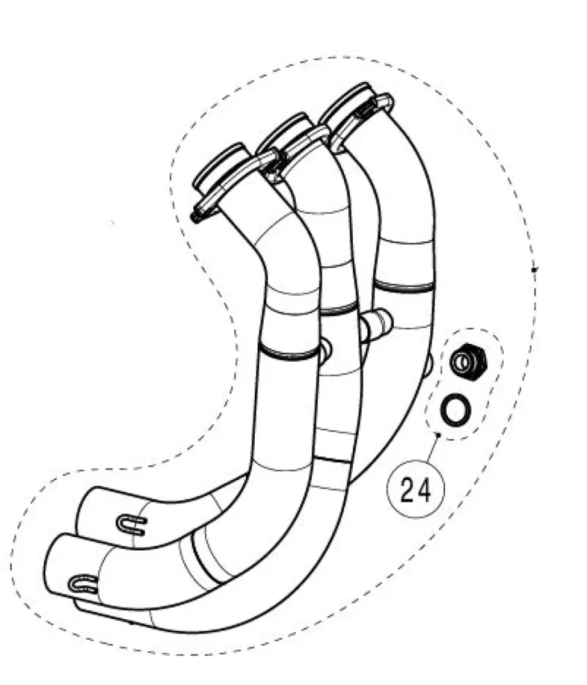 AKRAPOVIC - HEADER SS YAMAHA R9  - 18602598