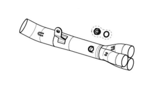 AKRAPOVIC - LINK PIPE SS YAMAHA R9 - 18611874