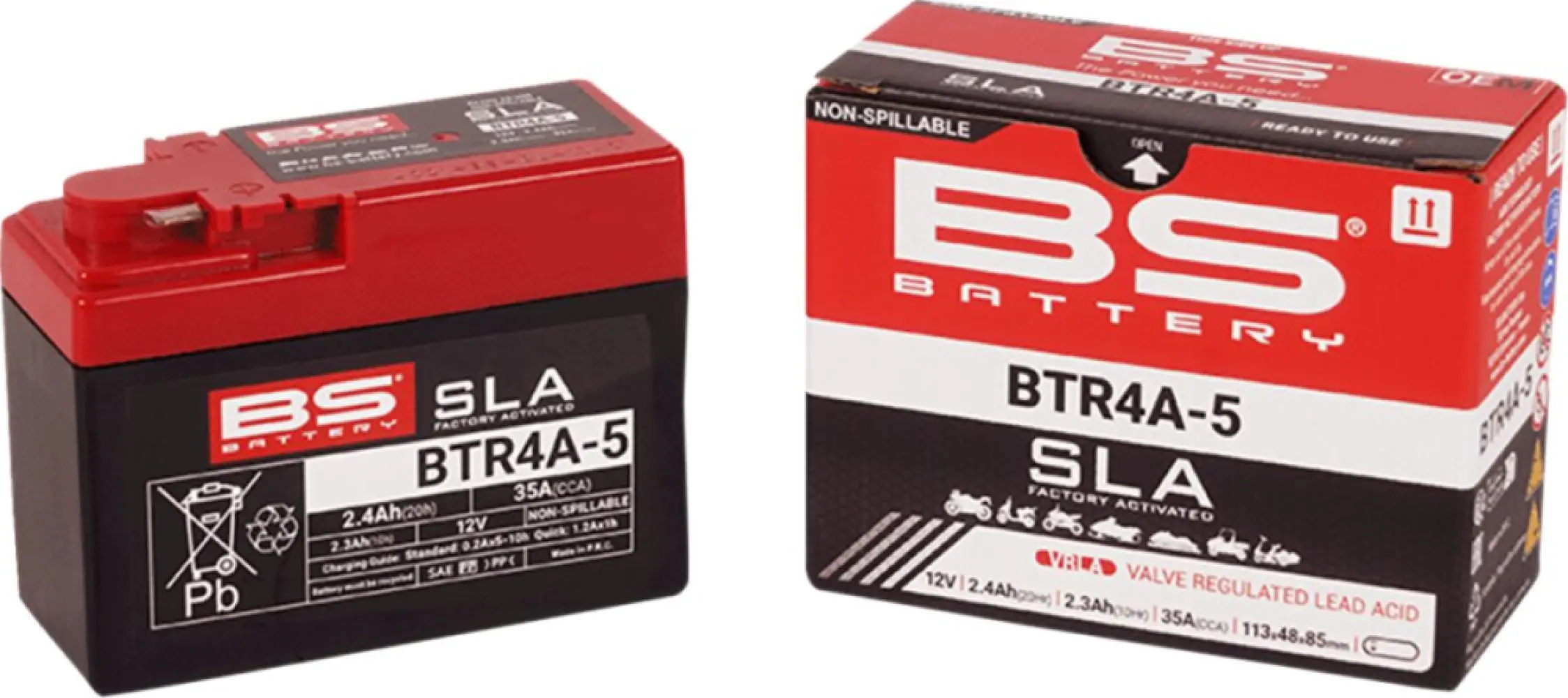BS BATTERY - BATTERY BS BT4B-5 SLA - 21130754