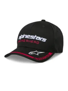 ALPINESTARS (CASUALS) - HAT CRV BILL INDENT BLACK/RED  - 25014414