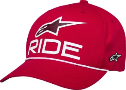 ALPINESTARS (CASUALS) - HAT CRV BILL SNP RIDE COMP RED - 25014429
