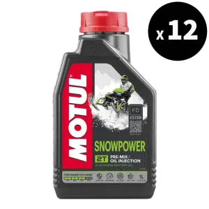 MOTUL Snowpower 2T Motor Oil - 1L x12 - 3042923