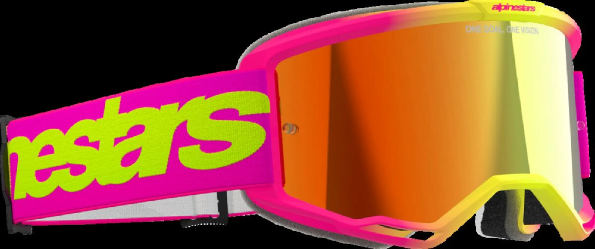 ALPINESTARS GOGGLES - GOGGLE VISION 5 WORDMARK PNK/Y - 26013781